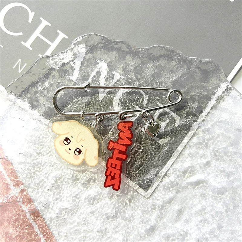 ATEEZ Cartoon Brooch Pins Accessories