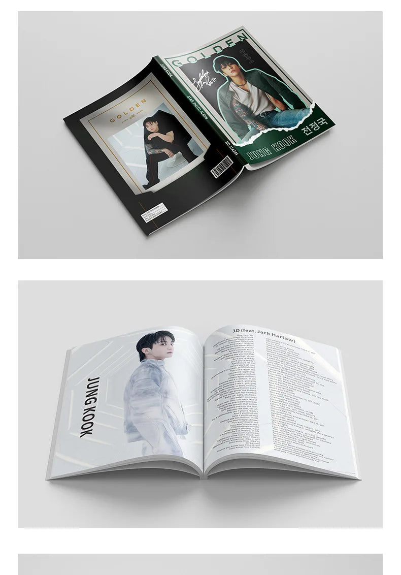 Bangtan JK Golden Photo Books Poster Collection