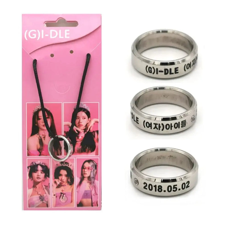 KPOP Random Girl Group Stainless Steel Ring Collection