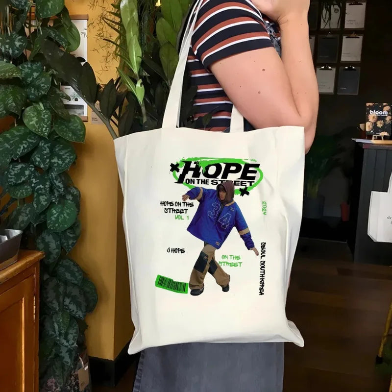 Bangtan Hope on The Street Canvas Tote Bag