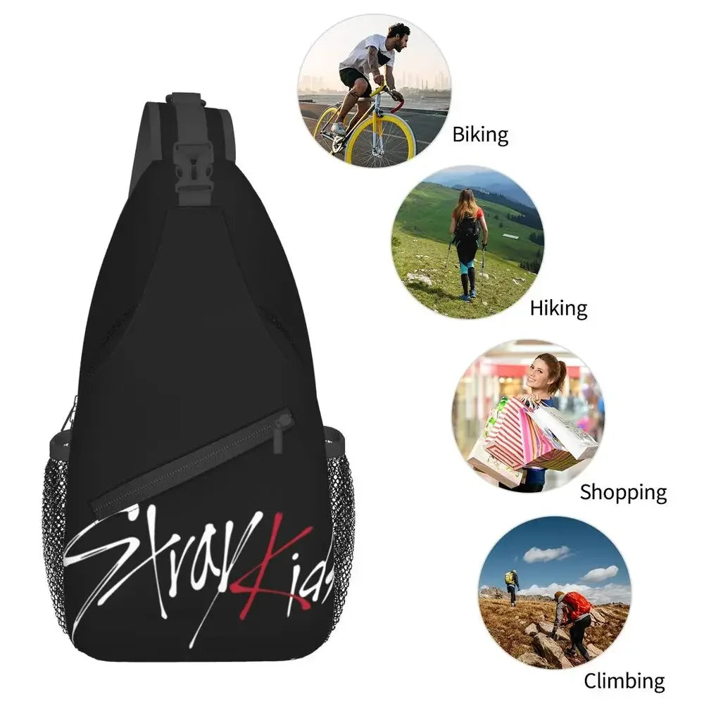 Stray Kids Logo Crossbody Sling Bag
