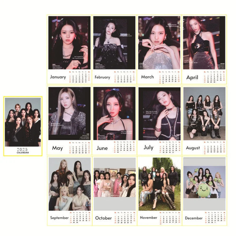 Random KPOP Groups 2025 Calendar Collection