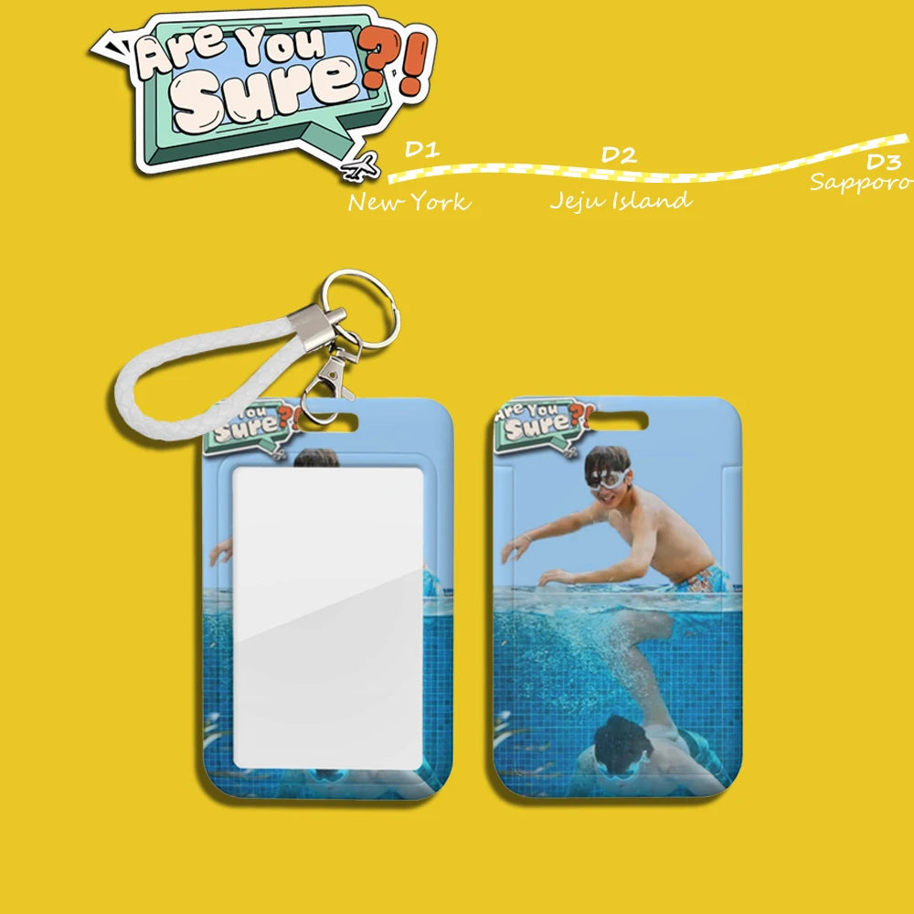 Bangtan Jikook Are You Sure ID Card Holder Keychain