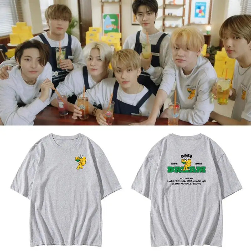 KPOP NCT DREAM Cafe 7 DREAM Oversized T Shirt