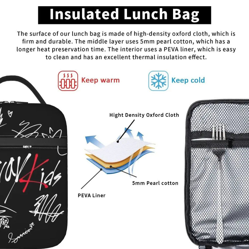 Stray Kids Chk Chk Boom Lunch Bags Container