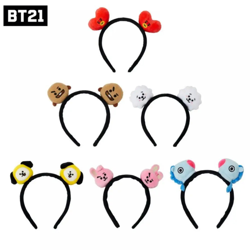 Bangtan21 Kawaii Cartoon Cute Plush Doll Headband