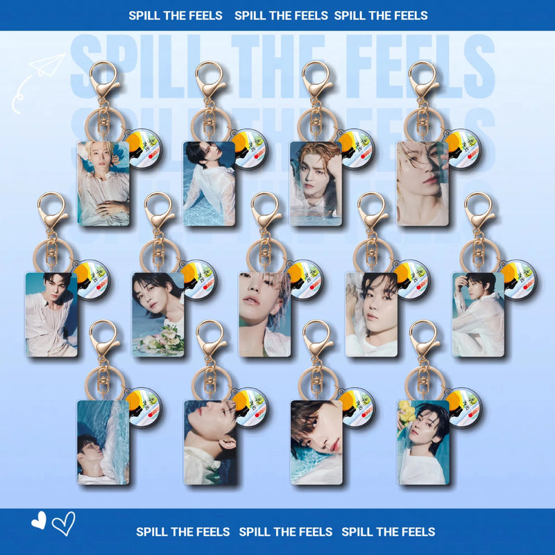 KPOP SVT New Album Spill the Feels Keychain Ring