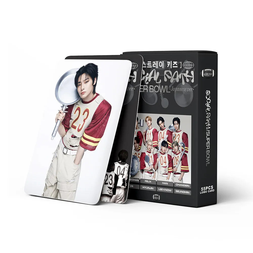 KPOP Stray Kids Social Path Super Bowl Fotokarten