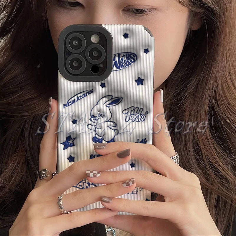 New Jeans Bunnies Club Cute Iphone Case