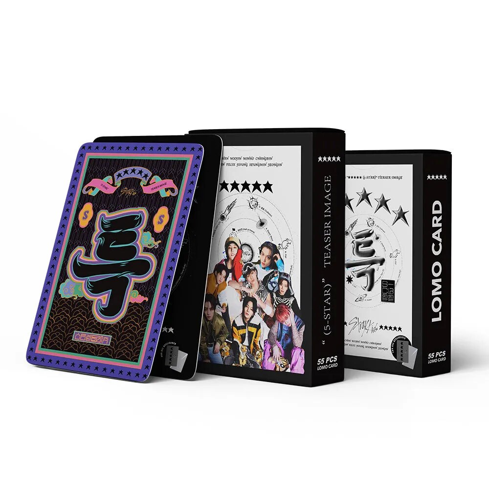 STRAY KIDS NEUES Album 5-STAR Fotokarten-Kollektion 55 Stück/Set