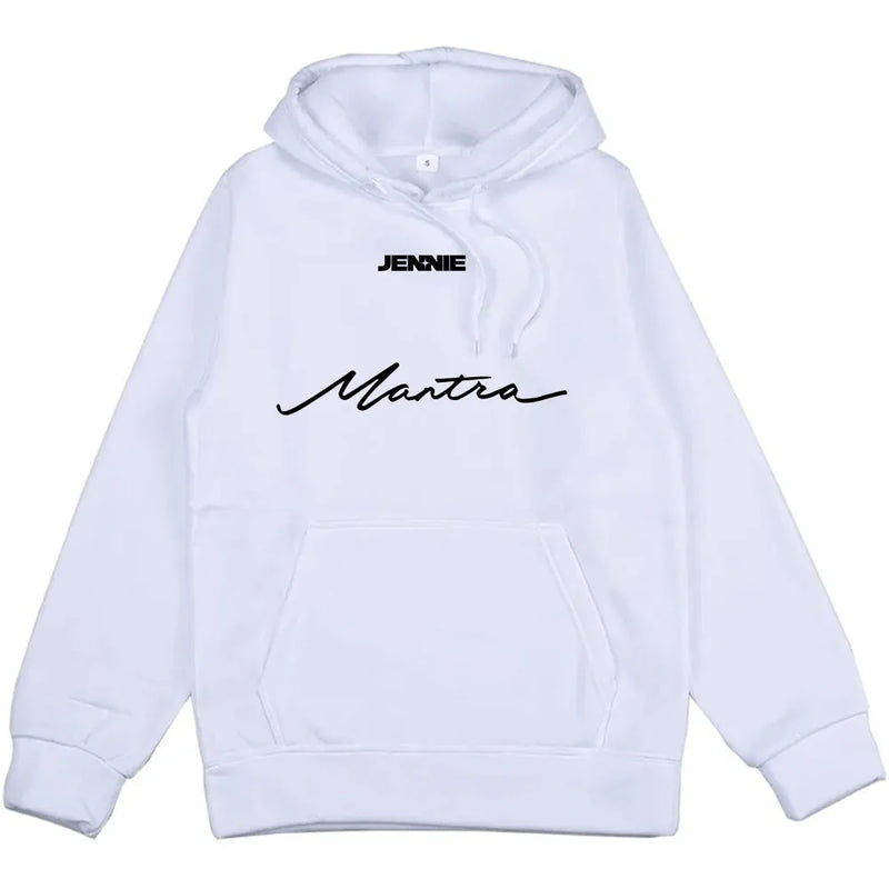 Black Pink JENNIE Mantra Graphic hoodie