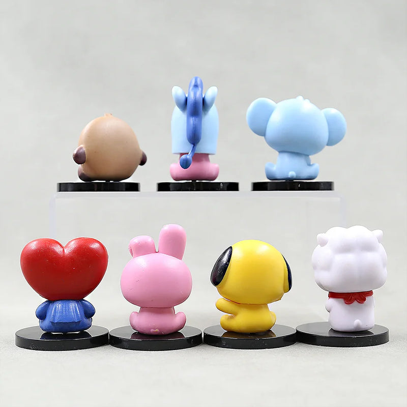 Bangtan 21 Cute 6cm Mini Figure Accessories