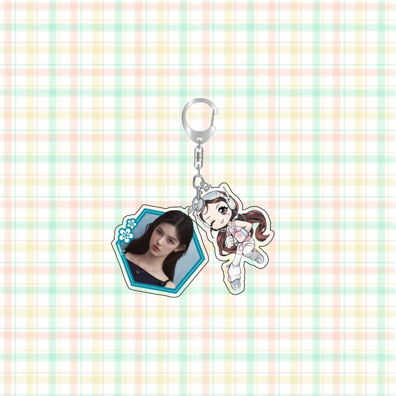 New Jeans Members Face Acrylic Keychain