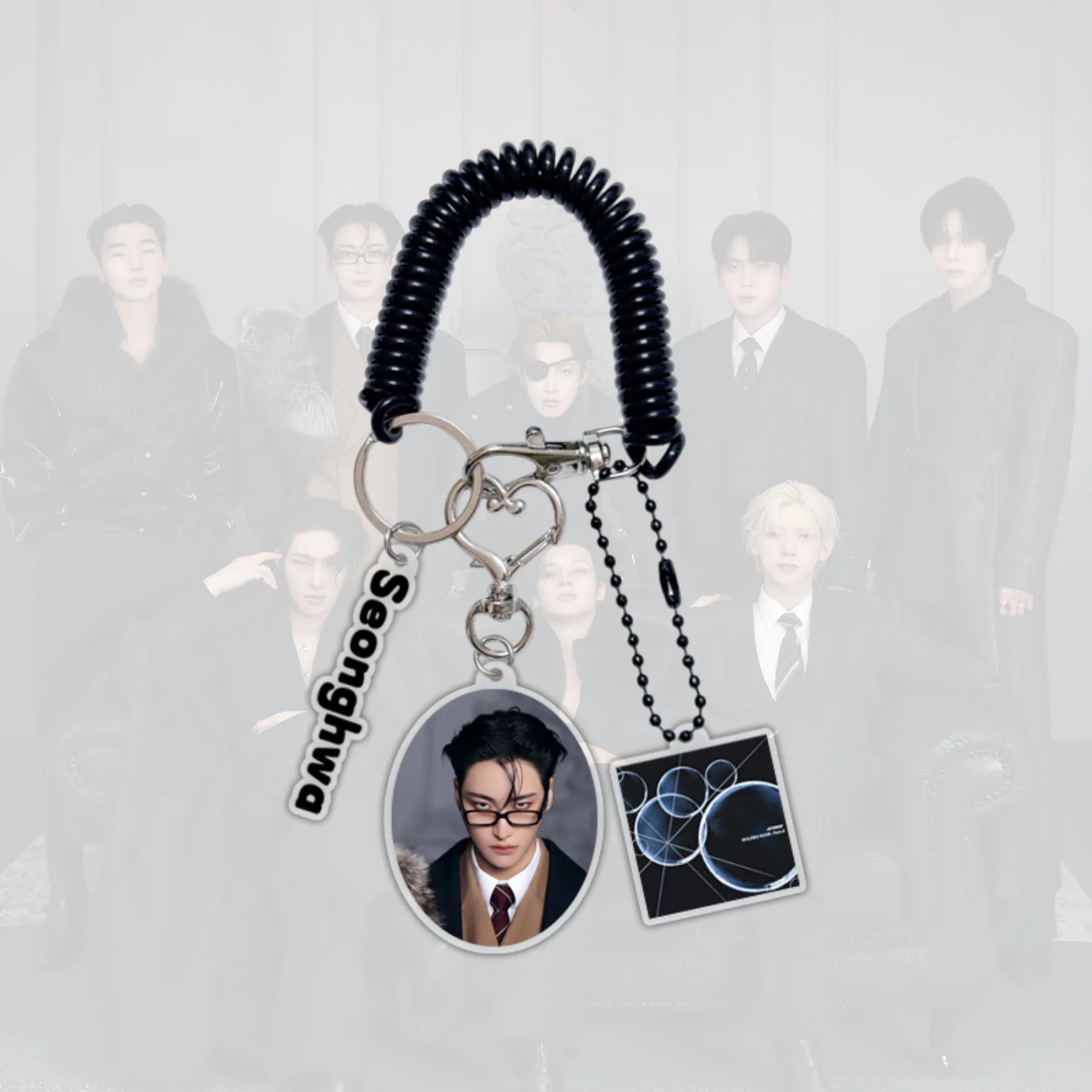 ATEEZ New 2026 Mini 13th Album GOLDEN HOUR Part 4 Keychain Accessories