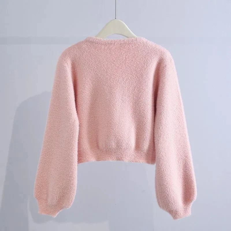 Bowknot Knitted Cardigan for Women
