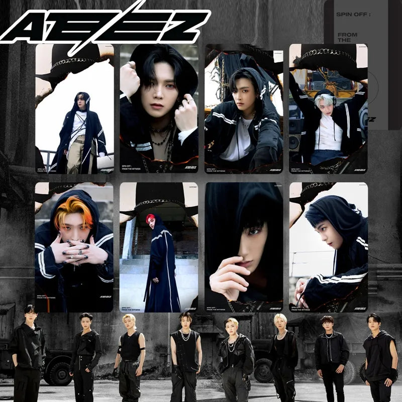 Kpop ATEEZ New Album Guerrilla Collection Postcard 8PCS/Sets