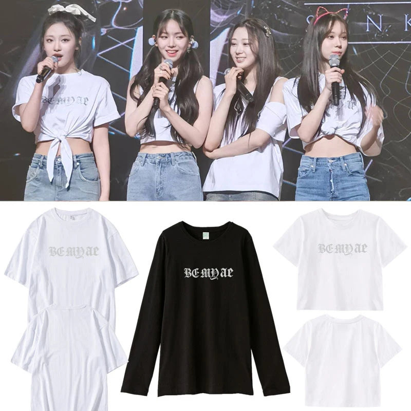 KPOP KARINA NINGNING WINTER GISELLE Loose Concert BE Printed Shirt