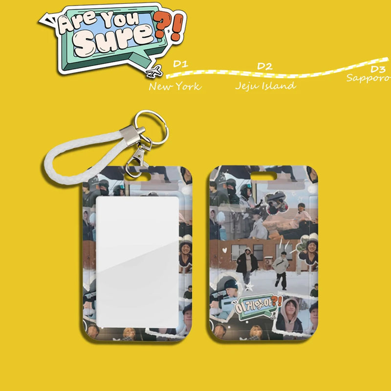 Bangtan Jikook Are You Sure ID Card Holder Keychain