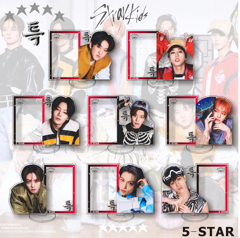 Stray Kids New Album 5-STAR Acrylic Stand Display Card Holder