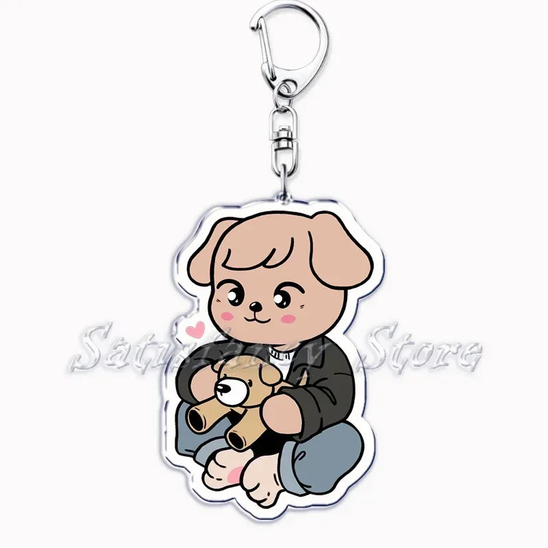 KPOP Skzoo Acrylic Keychain Ring Accessories