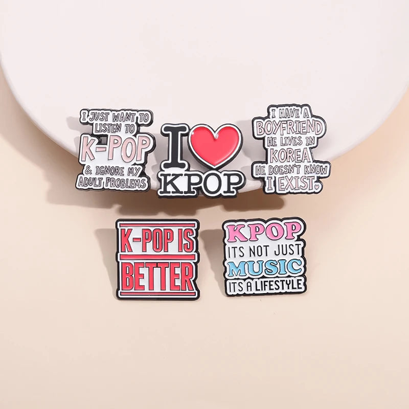 KPOP Group Enamel Pin Brooch