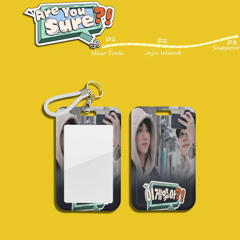 Bangtan Jikook Are You Sure ID Card Holder Keychain