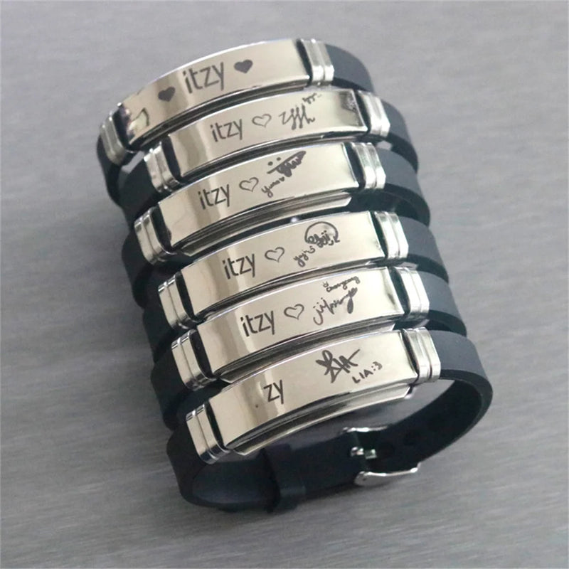 KPOP ITZY Stainless Wristband Accessories