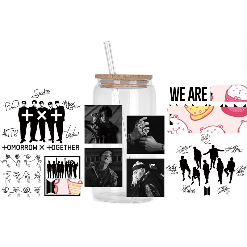 Bangtan Boys Waterproof 3D Stickers for Cups