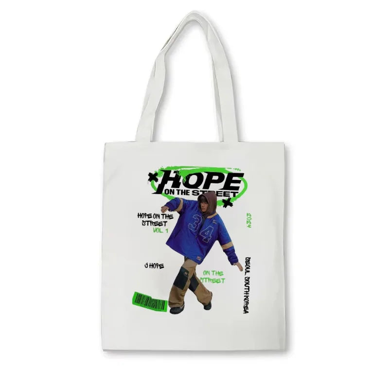 Bangtan Hope on The Street Canvas Tote Bag