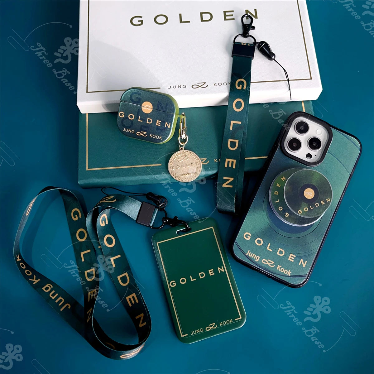 Jungkook Golden Airpods Case