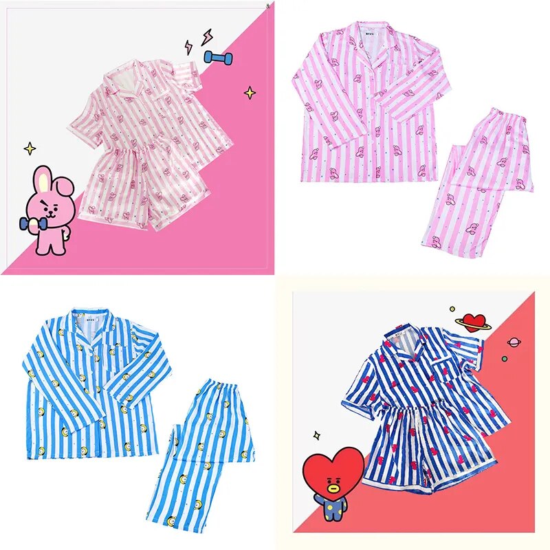 Bangtan21 Home Clothes two-piece set for Girls