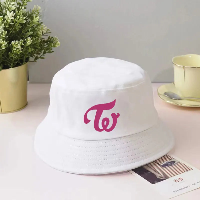 KPOP Twice Logo Printed Bucket Hat