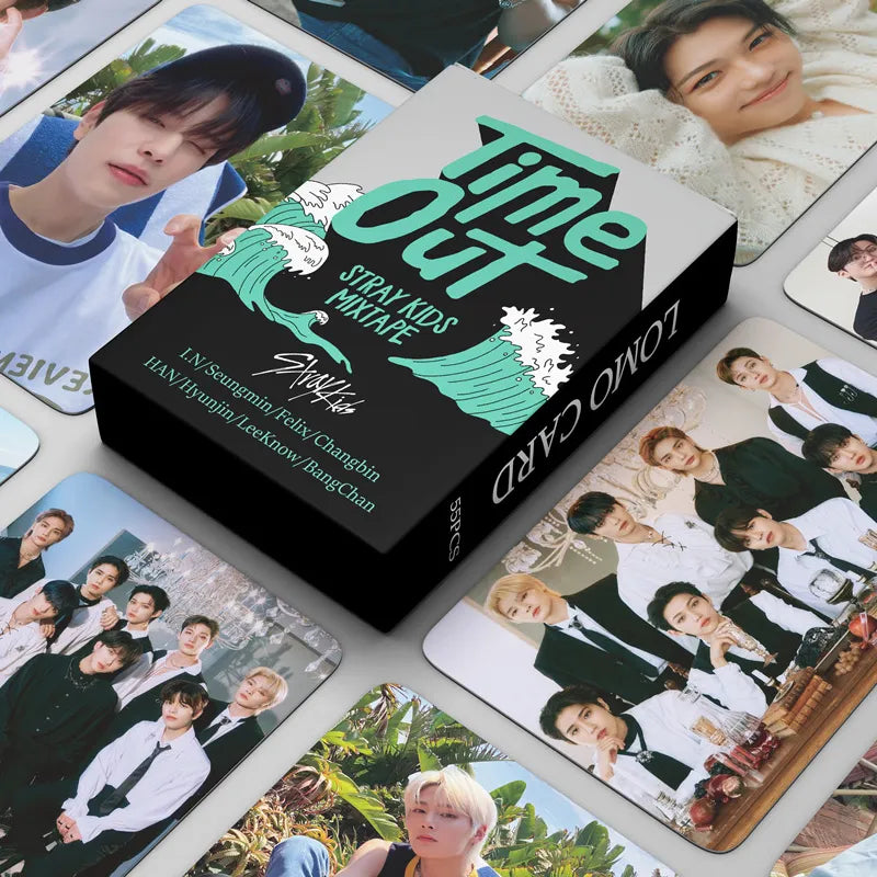 Kpop Stray Kids and TXT Photocards