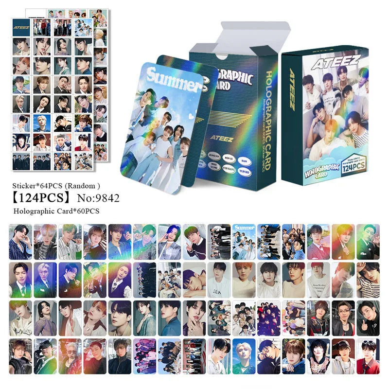 ATEEZ Album LOMO Cards Laser Hologram Photo Cards