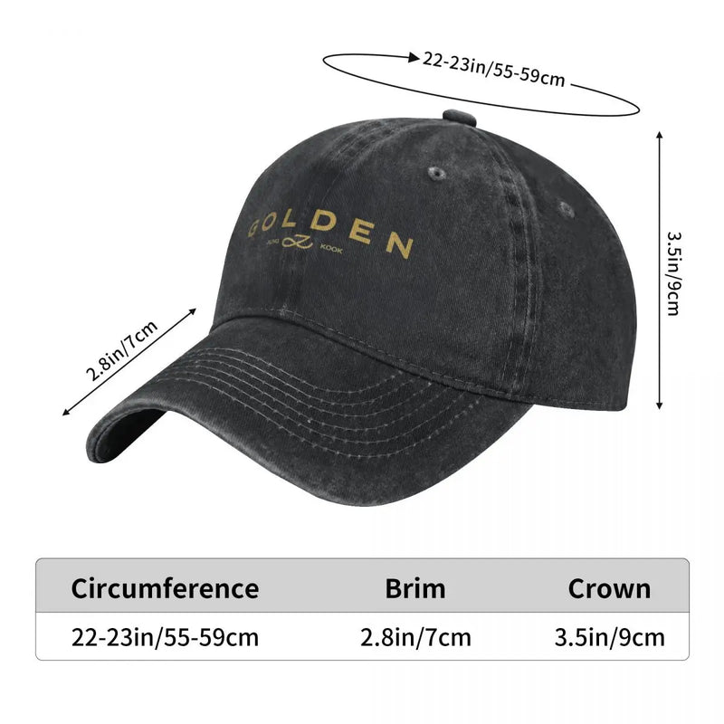 Bangtan Jungkook Golden Baseball Cap