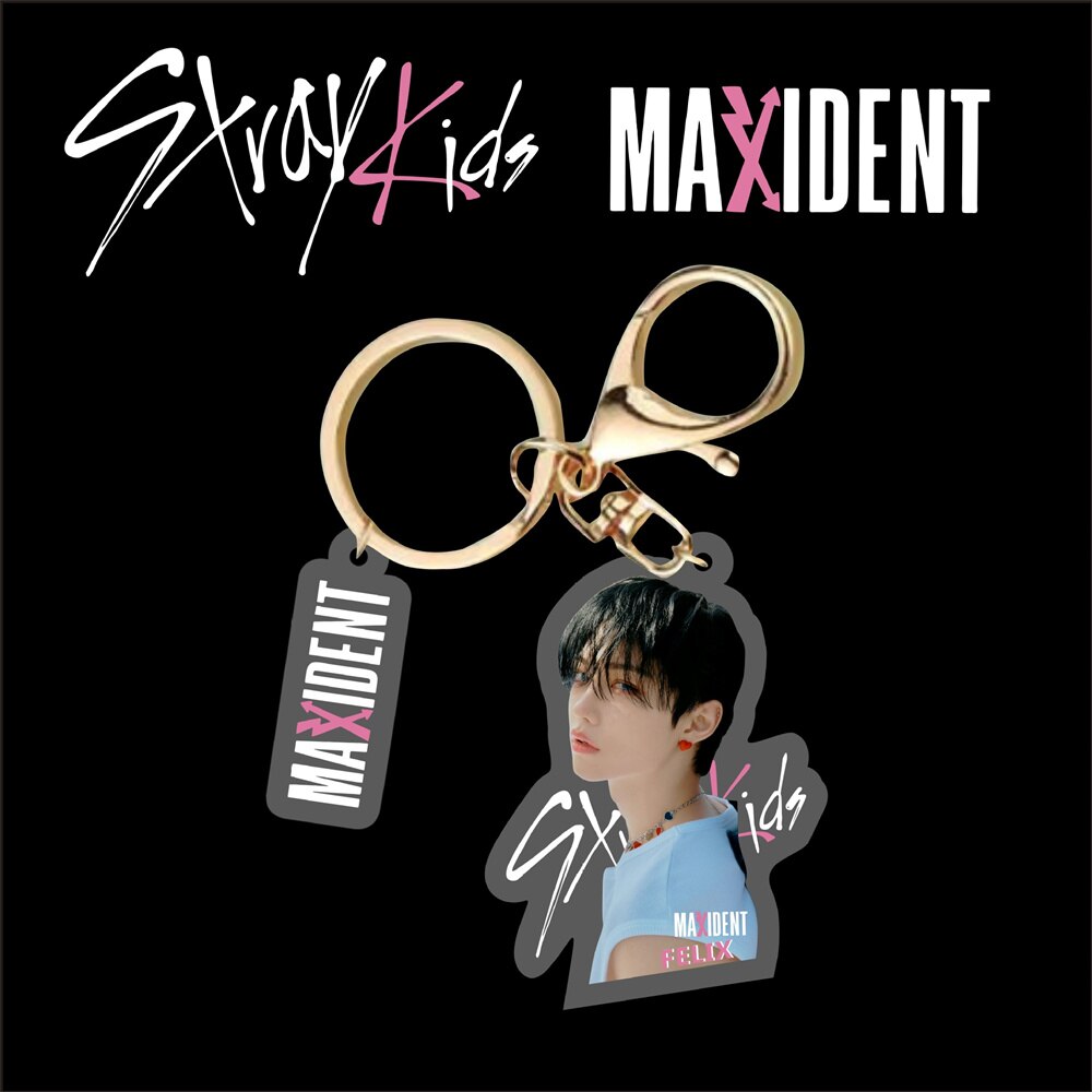 Stray Kids Maxident Album Key Ring Holder Merch