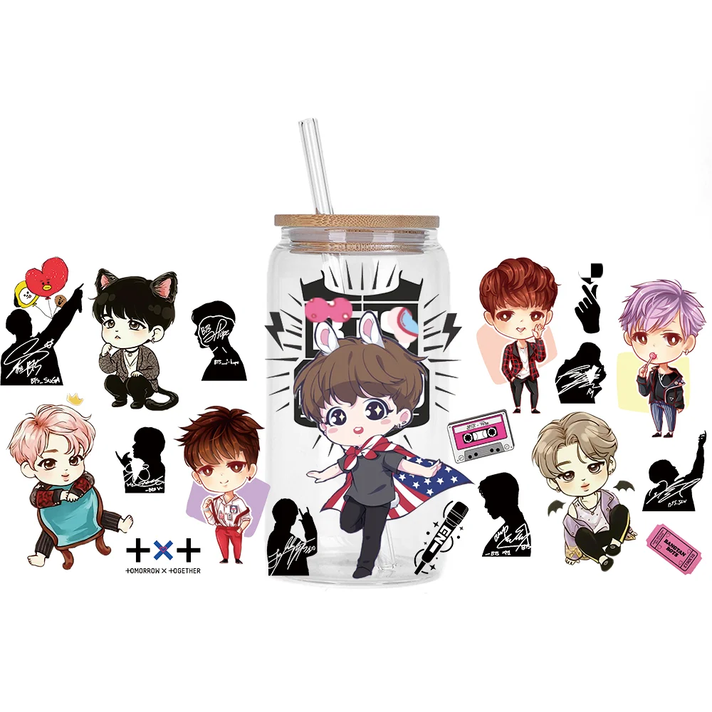 Bangtan Boys Waterproof 3D Stickers for Cups