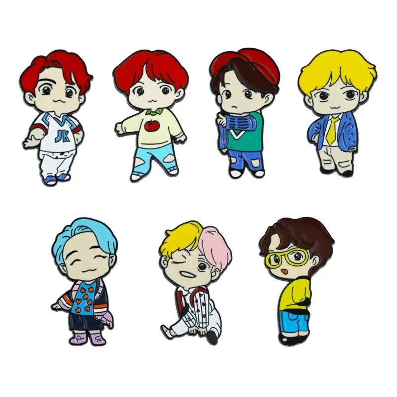 ATEEZ Boys Enamel Pin Brooch Accessories