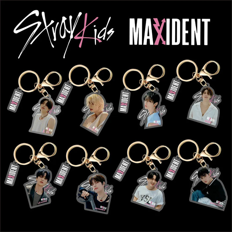 Stray Kids Maxident Album Key Ring Holder Merch
