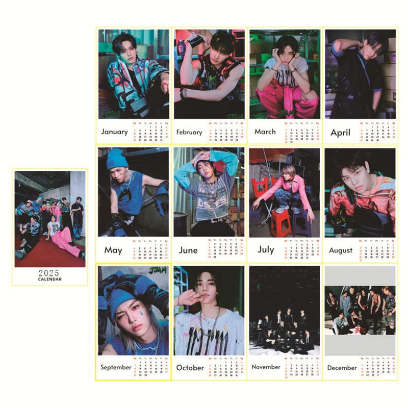 Random KPOP Groups 2025 Calendar Collection