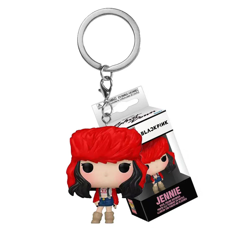 KPOP Black pink Vinyl Figure Keychain Collection