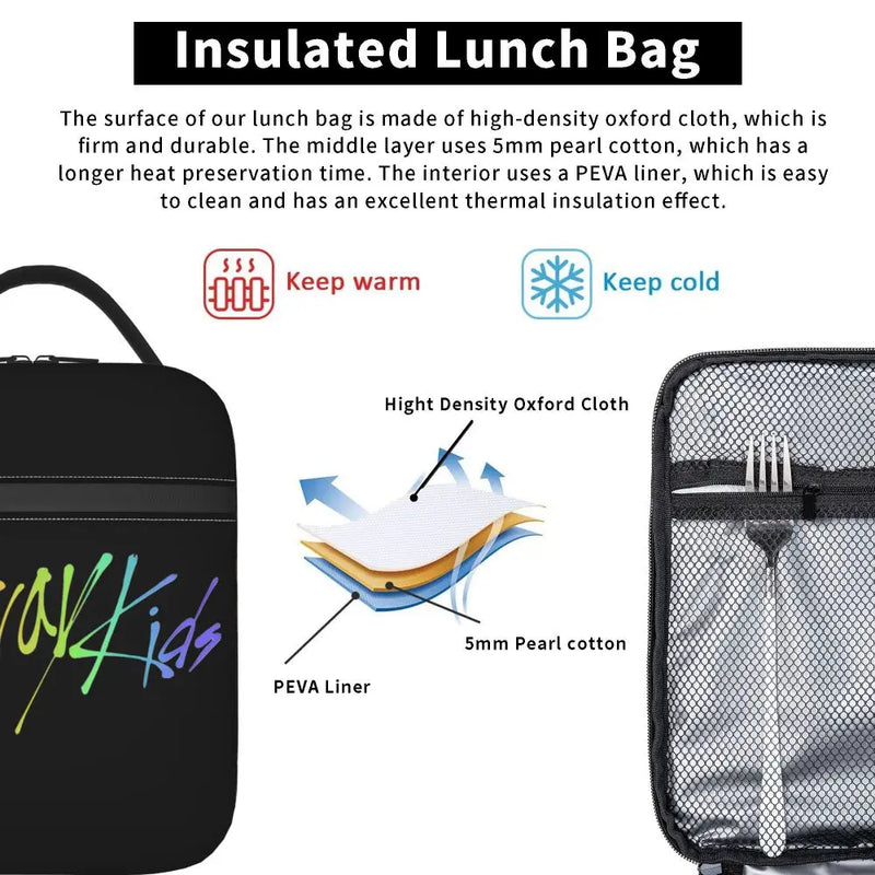 Stray Kids Chk Chk Boom Lunch Bags Container