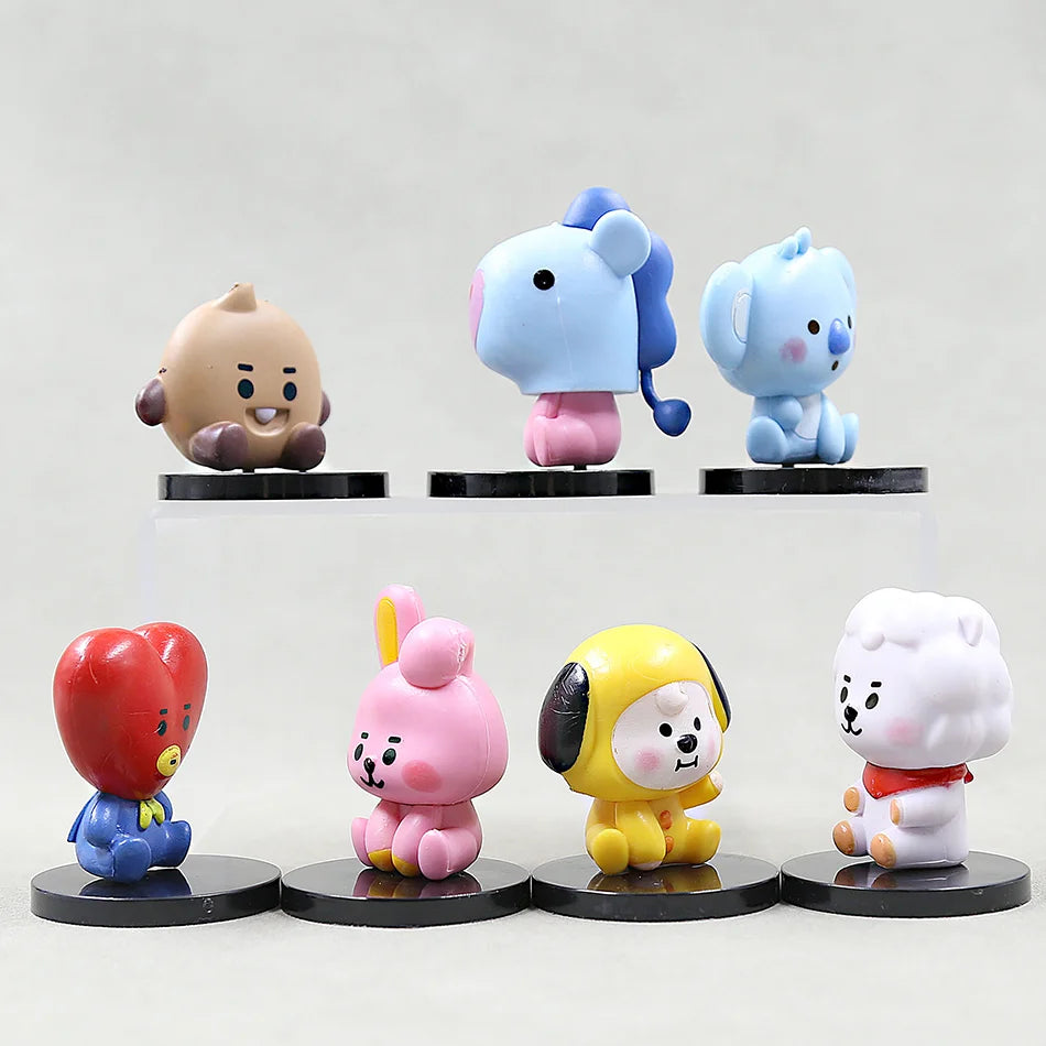 Bangtan 21 Cute 6cm Mini Figure Accessories
