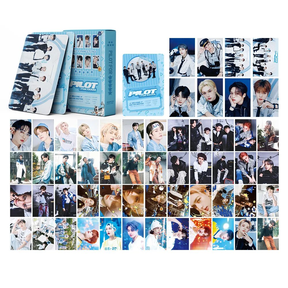 KPOP Stray Kids PILOT FOR 5-Star Lomo Cards 55pcs/set