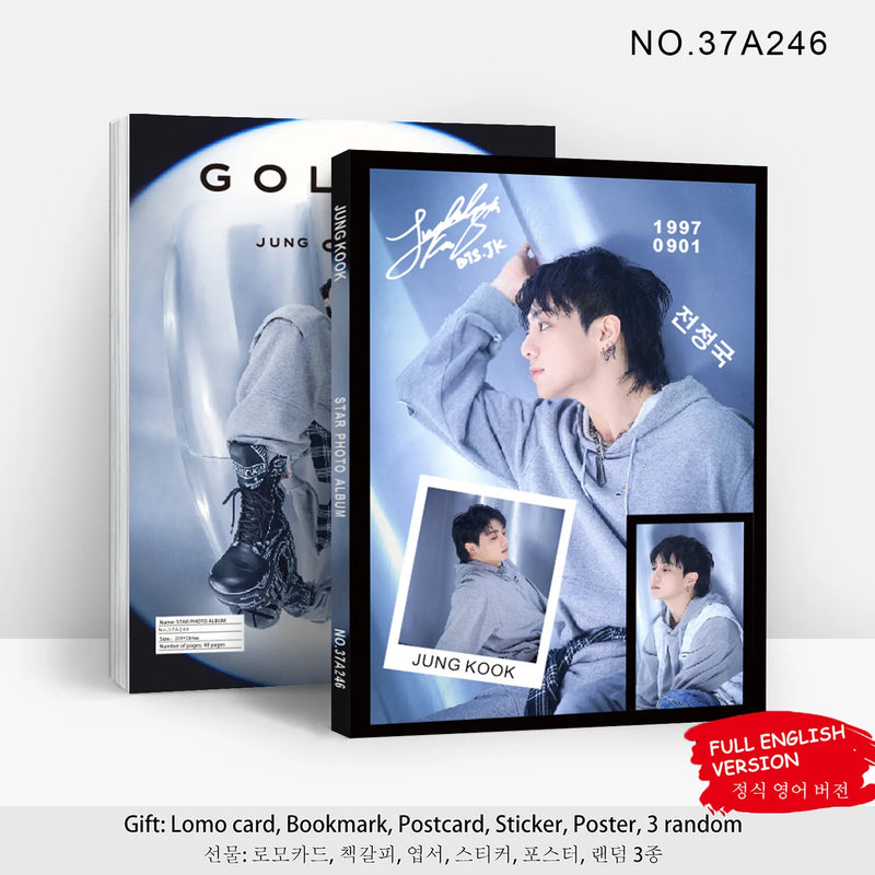 Bangtan JK Golden Photo Books Poster Collection