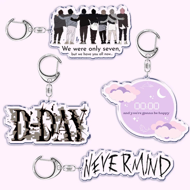 Bangtan Band Seven Acrylic Key Ring Keychain for Accessories