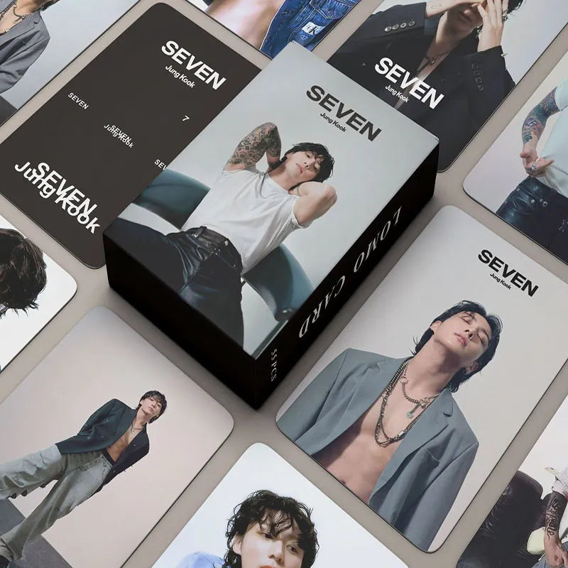 Bangtan Boys Jungkook „Seven“ Fotokarten 55 Stück/Set