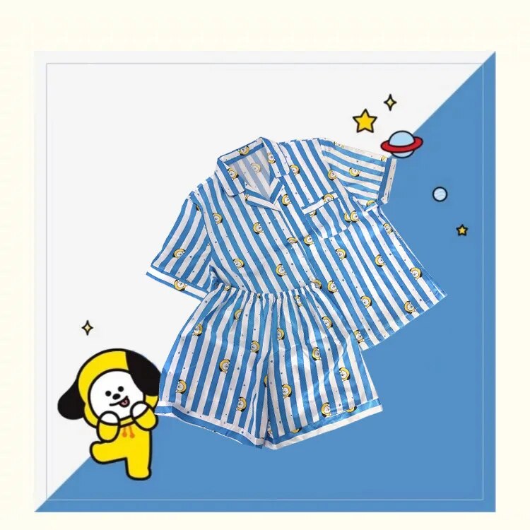 Bangtan21 Home Clothes two-piece set for Girls