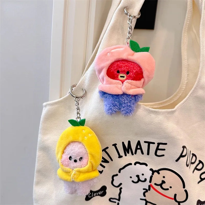 BANGTAN21 Fruit Head Cover Plush Toy Keychain