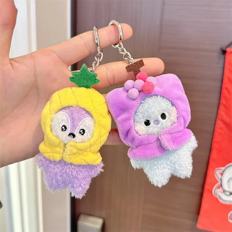 BANGTAN21 Fruit Head Cover Plush Toy Keychain